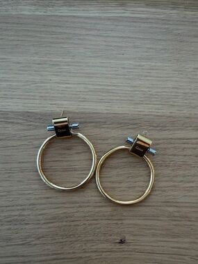 Chloe - Gold Plated Hoop Earrings